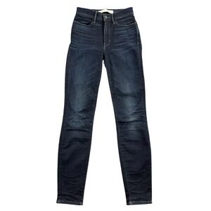 AYR High-Rise Slim Jeans in Dark Indigo Wash